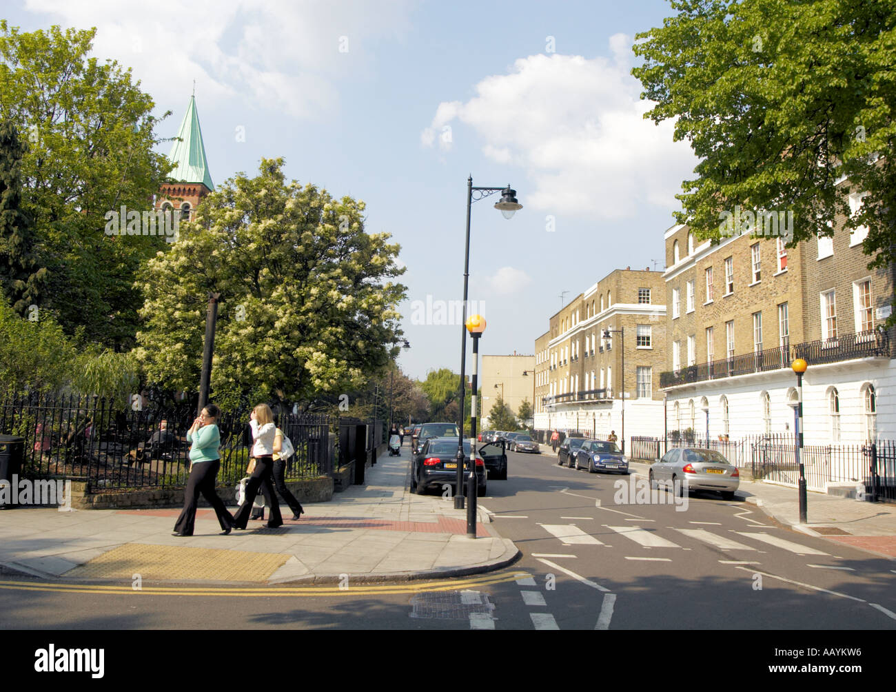 Islington street scene Colebrook Row NW1 Stock Photo Alamy