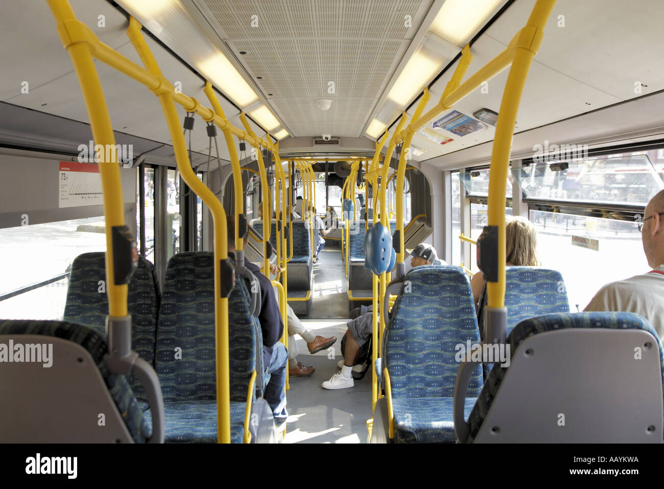 London Bus Seats Interior Stock Photos London Bus Seats