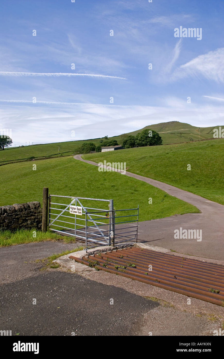 View of Shuttlingsloe in from Wildboarclough in the Cheshire Peak District National Park Stock Photo