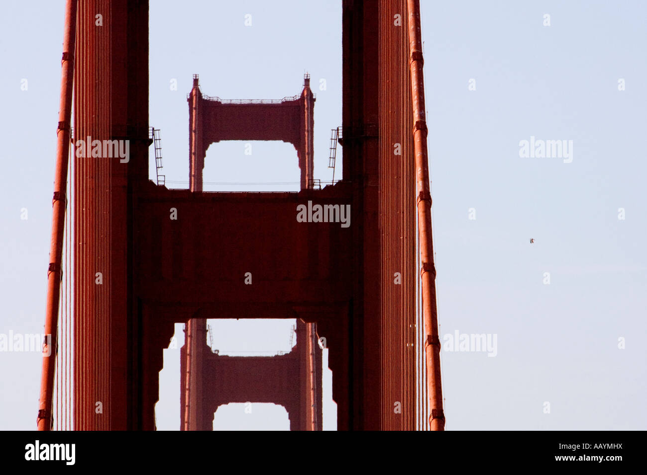 Golden Gate Bridge Spans, San Francisco Stock Photo