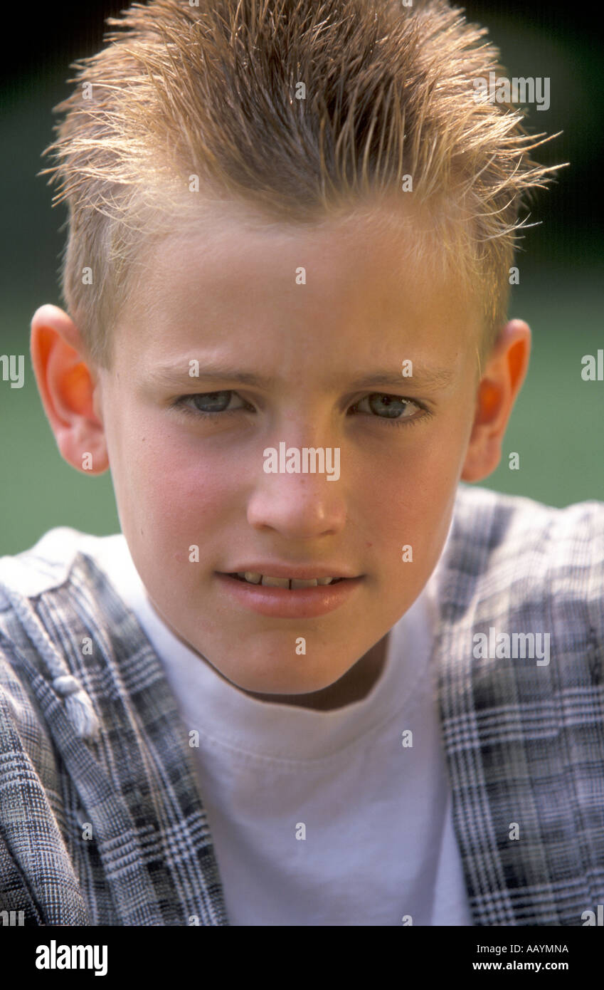 Portrait of a teenage boy Stock Photo - Alamy