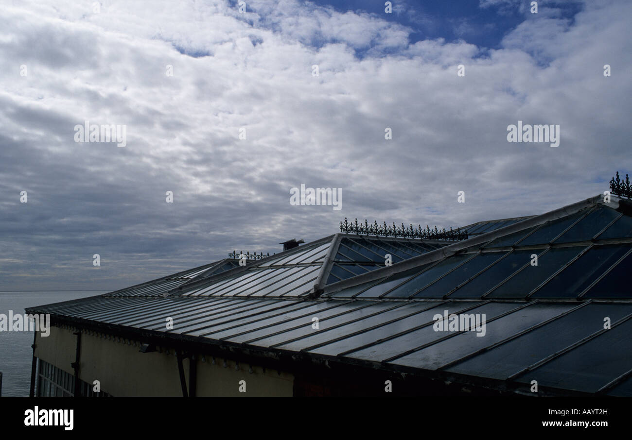 Glass roof,Bridlington seafront. Stock Photo
