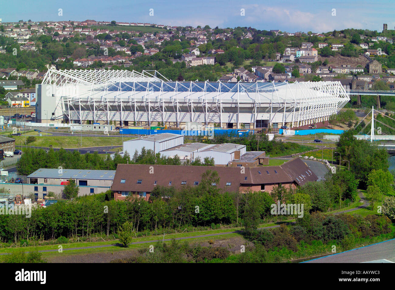 White Rock Stadium Swansea South Wales Stock Photo