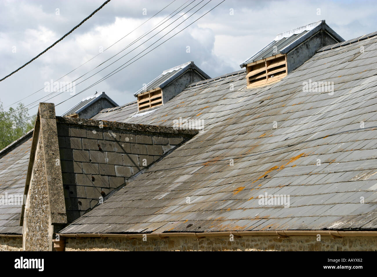 Roof Dormers And Vents Of Outbuilding Stock Photo 4157025 Alamy