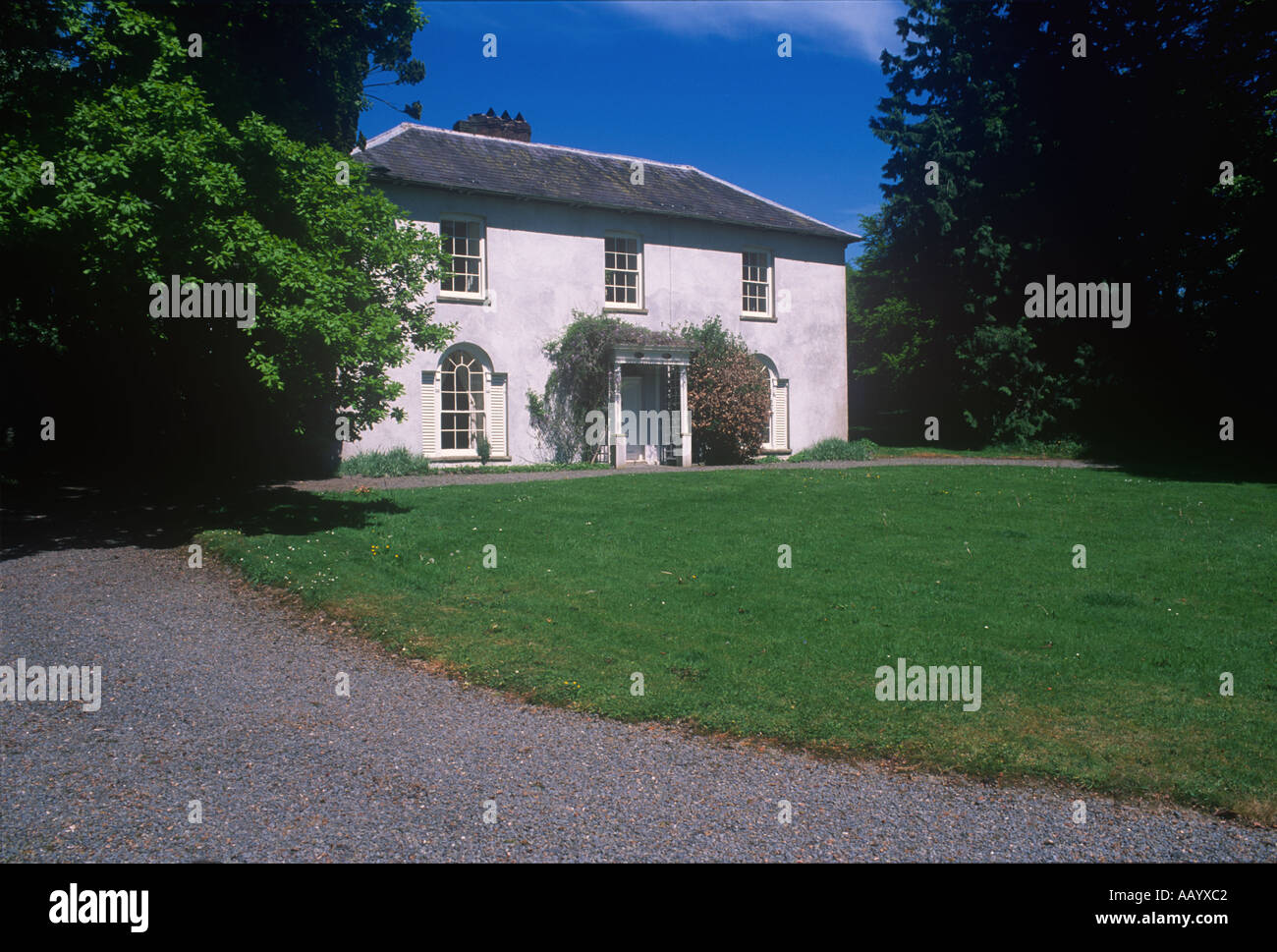 Historic Country House Plas Gelli Dylan Thomas Trail Ceredigion West Wales Stock Photo