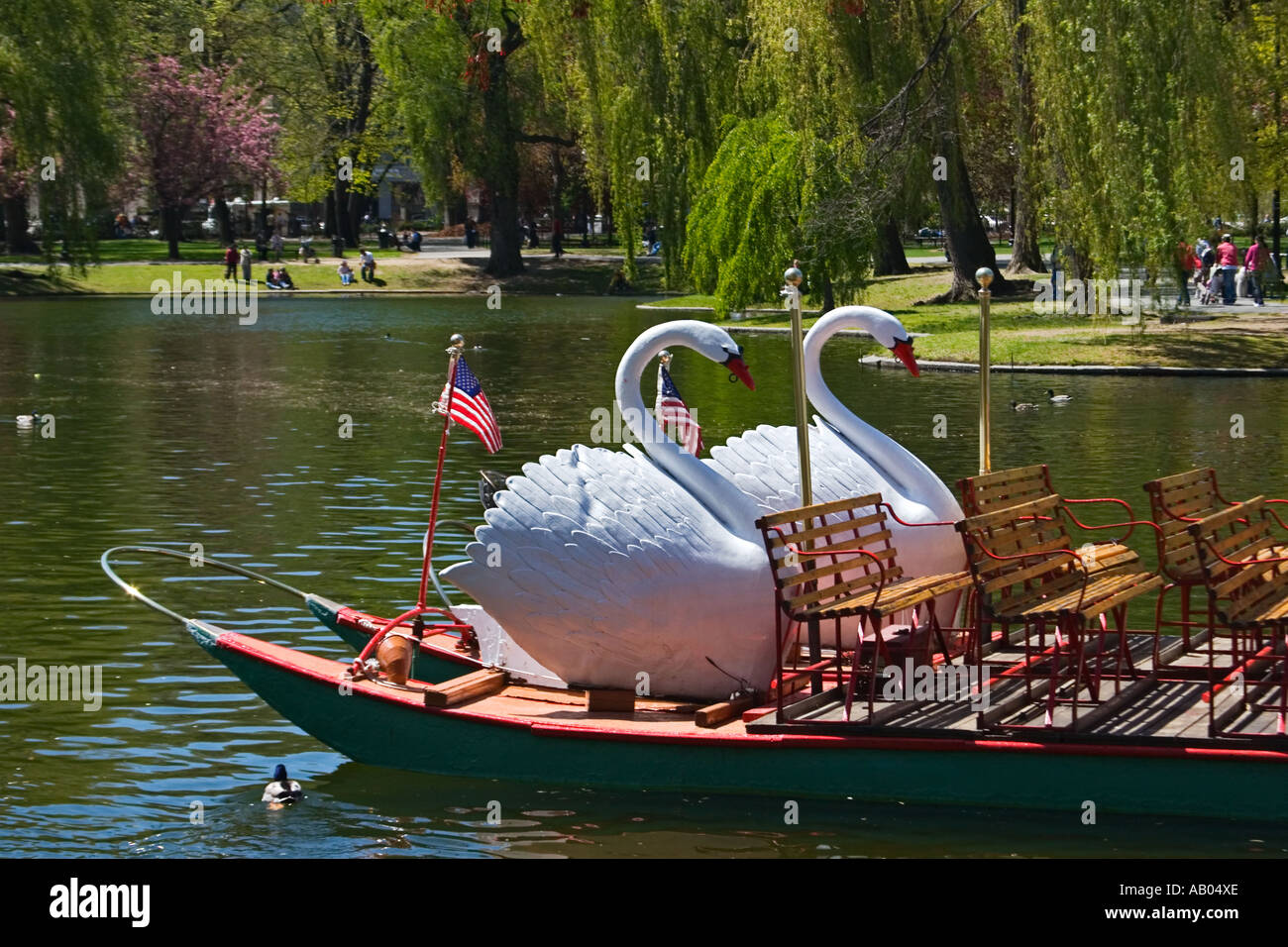 Swan boats boston hires stock photography and images Alamy