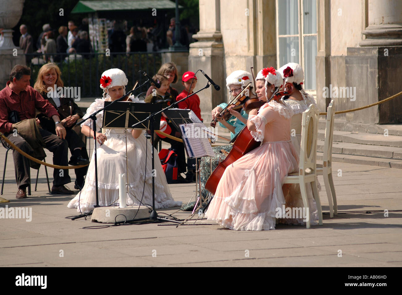 Classical music band, the Classicism epoch, Royal Lazienki Park in Warsaw, Poland Stock Photo