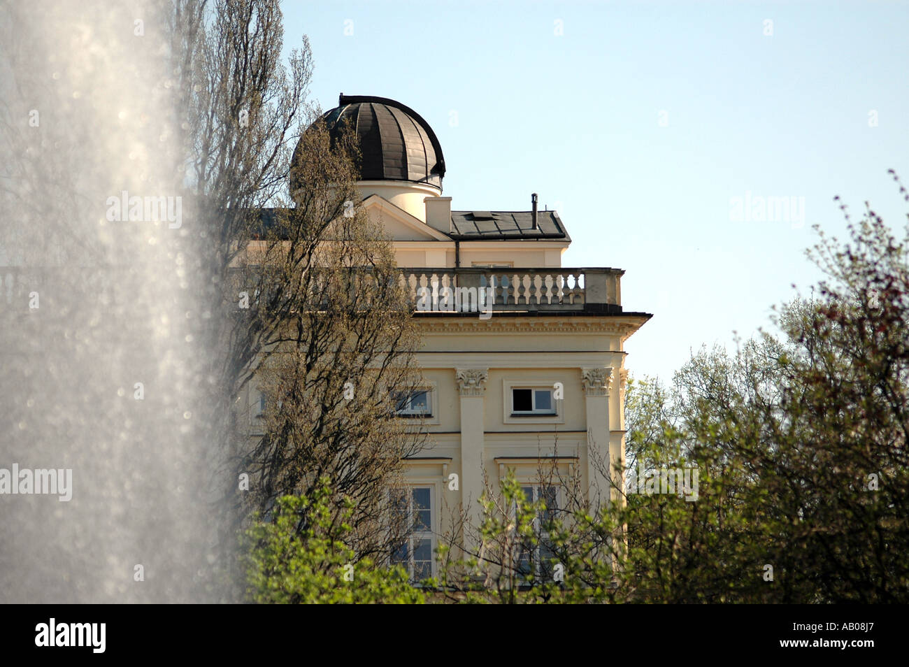 Warsaw University astronomical observatory in Warsaw, Poland Stock