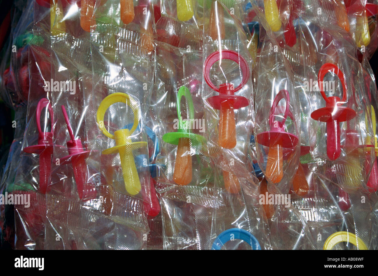 colourful sweet dummies Stock Photo Alamy
