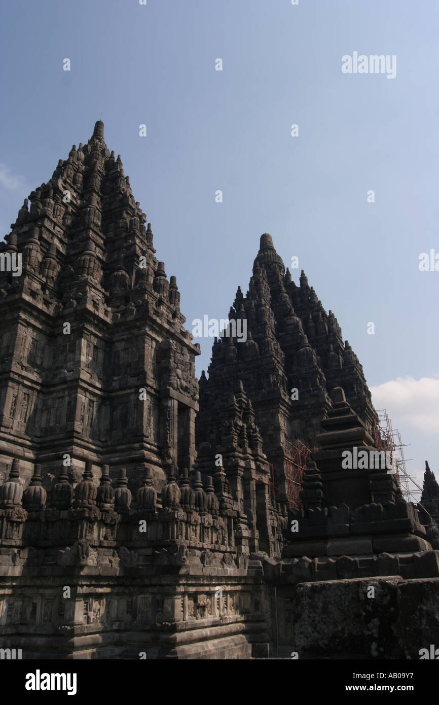 Indonesia -Java - Prambanan temple complex Stock Photo - Alamy