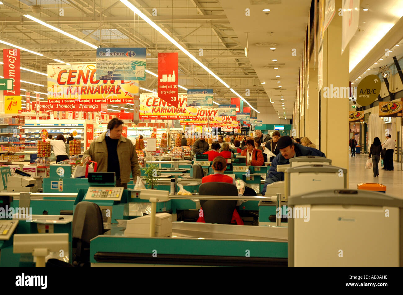 Carrefour hypermarket in Warsaw Poland Stock Photo - Alamy