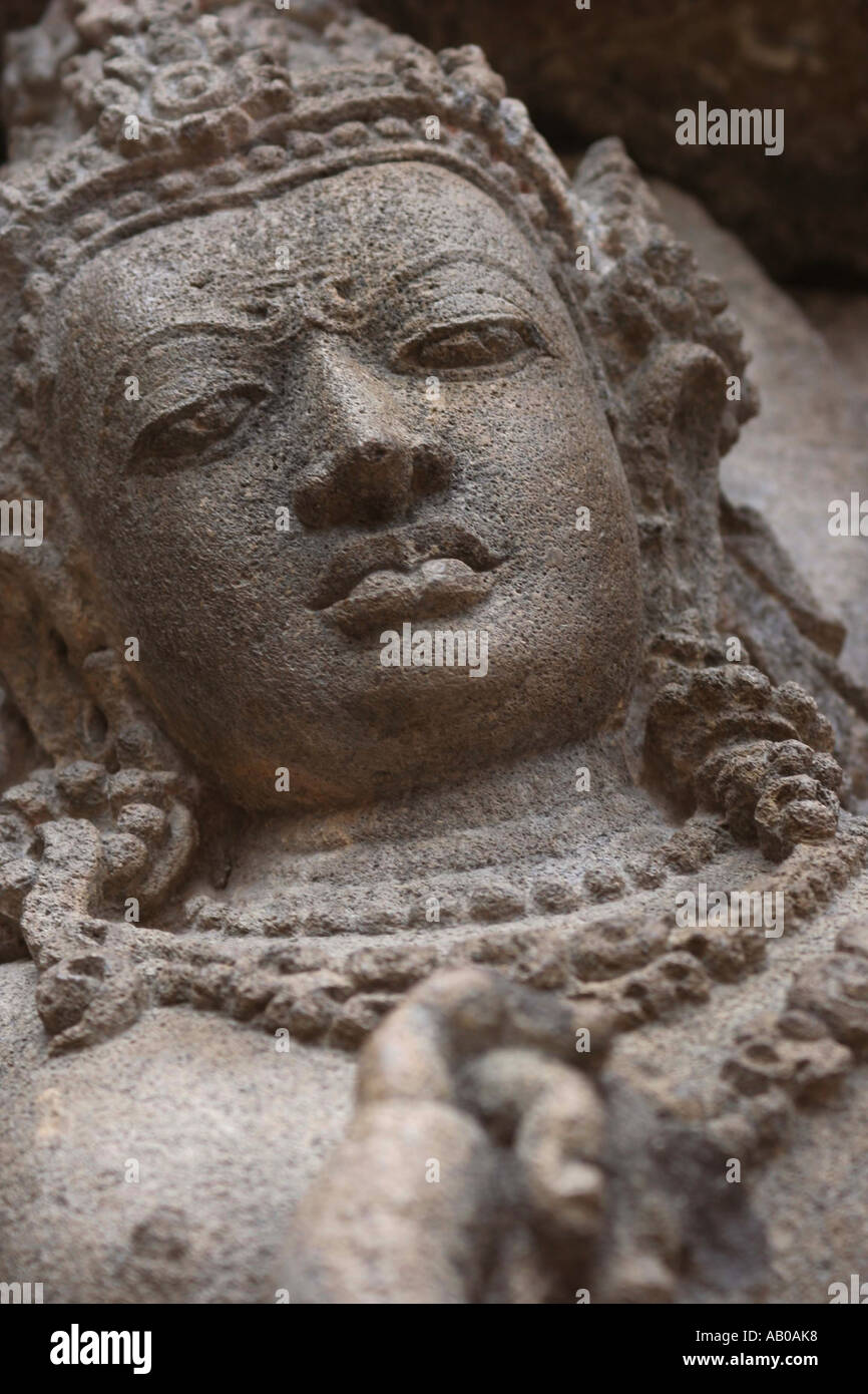Indonesia -Java - Shiva Stone relief at Prambanan temple complex Stock ...