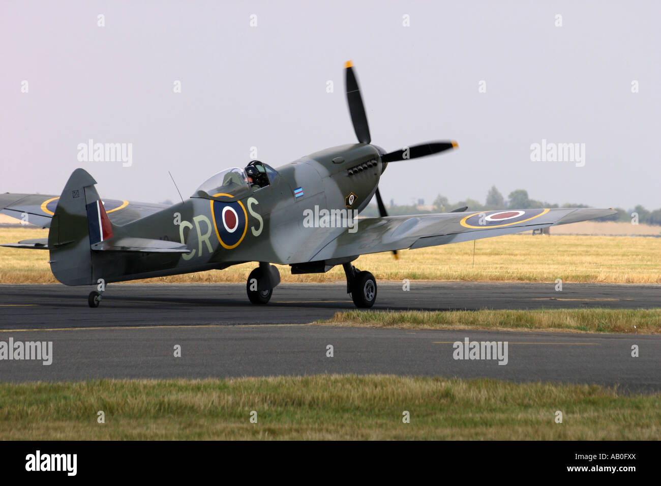 Royal Air Force Spitfire Fighter Stock Photo