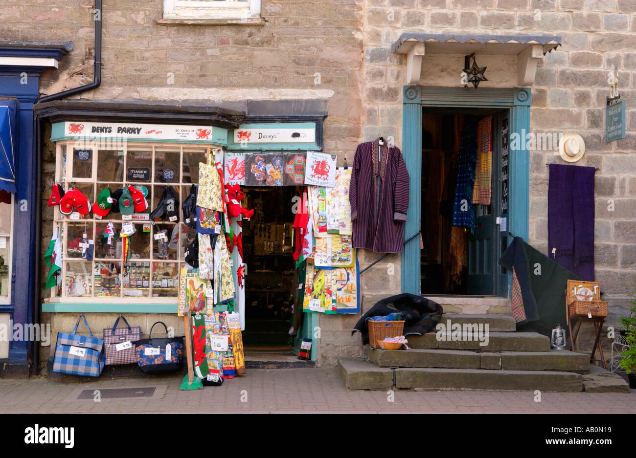 Denys Parry Welsh crafts gift shop in Hay on Wye Powys Wales UK Stock Photo