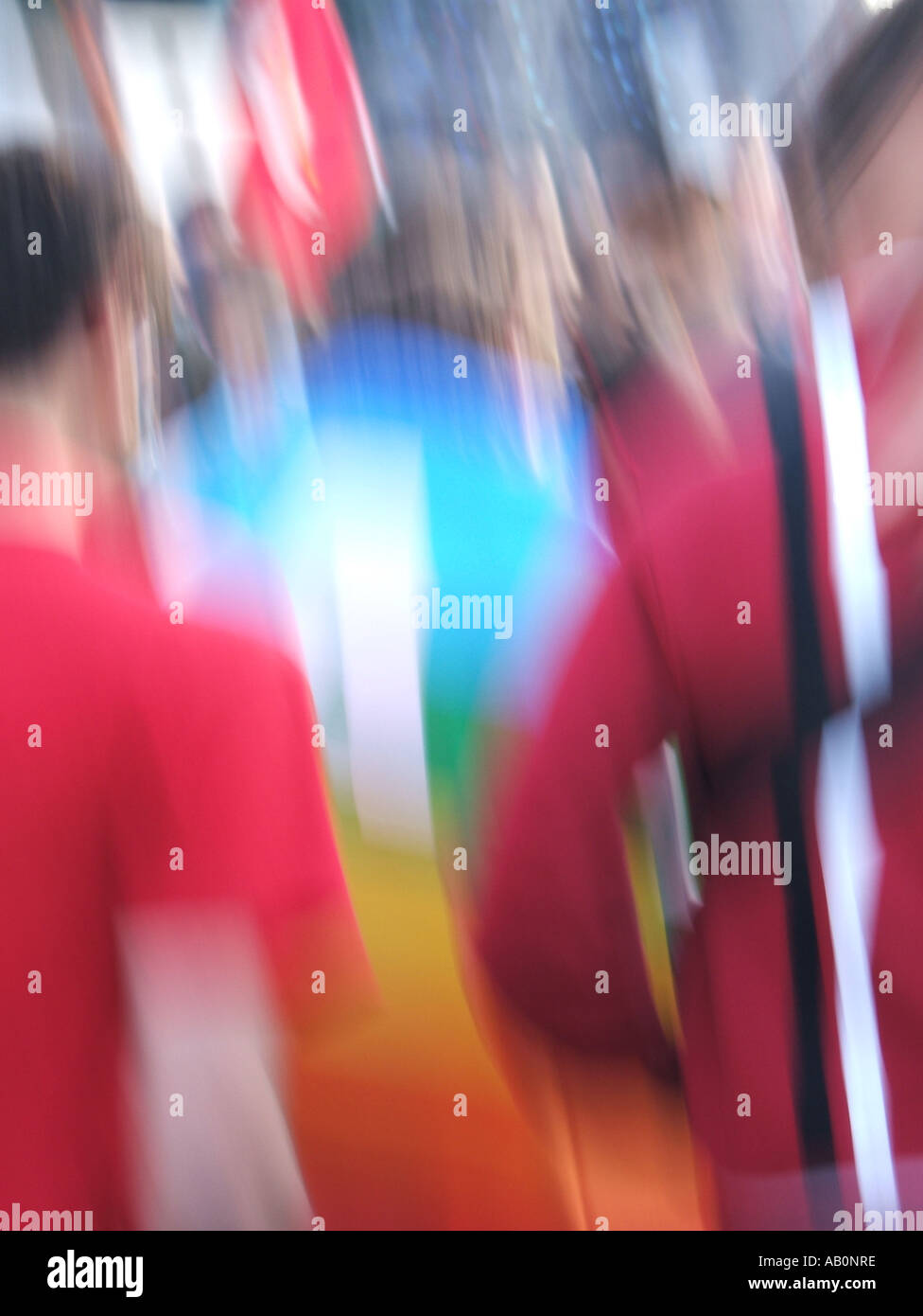 Teen girl blurred crowd hi-res stock photography and images - Alamy