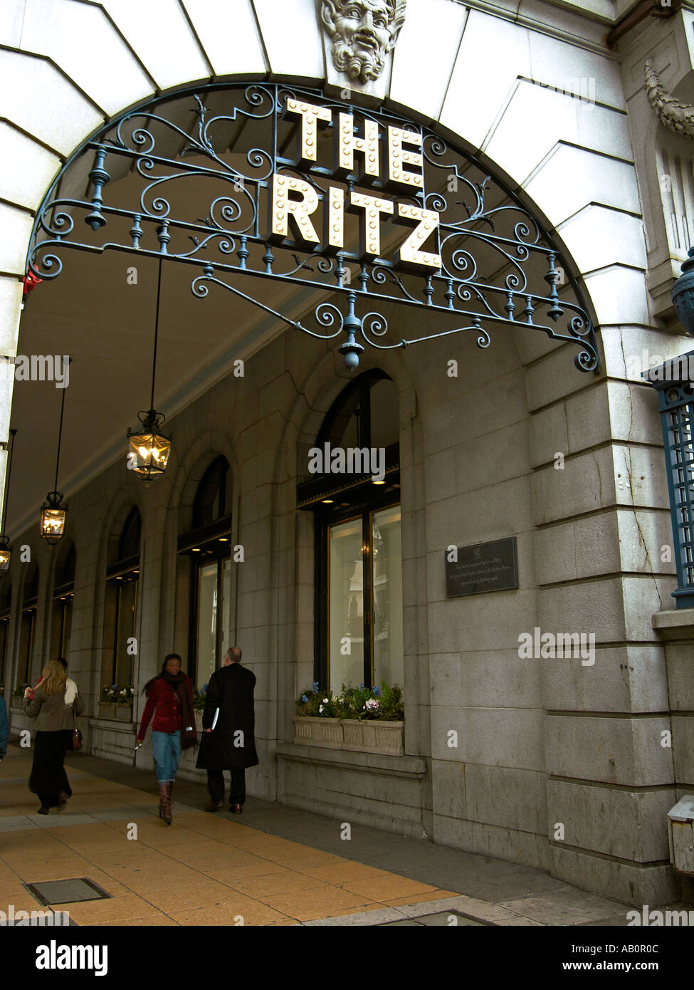 The Ritz Hotel in London very popular for afternoon tea Stock Photo