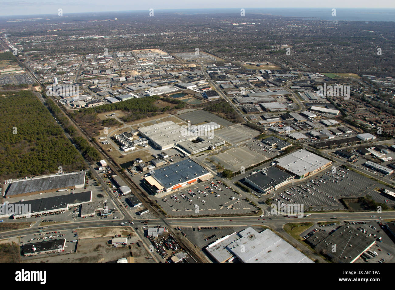 Aerial view of Deer Park, Long Island, New York, U.S.A Stock Photo Alamy