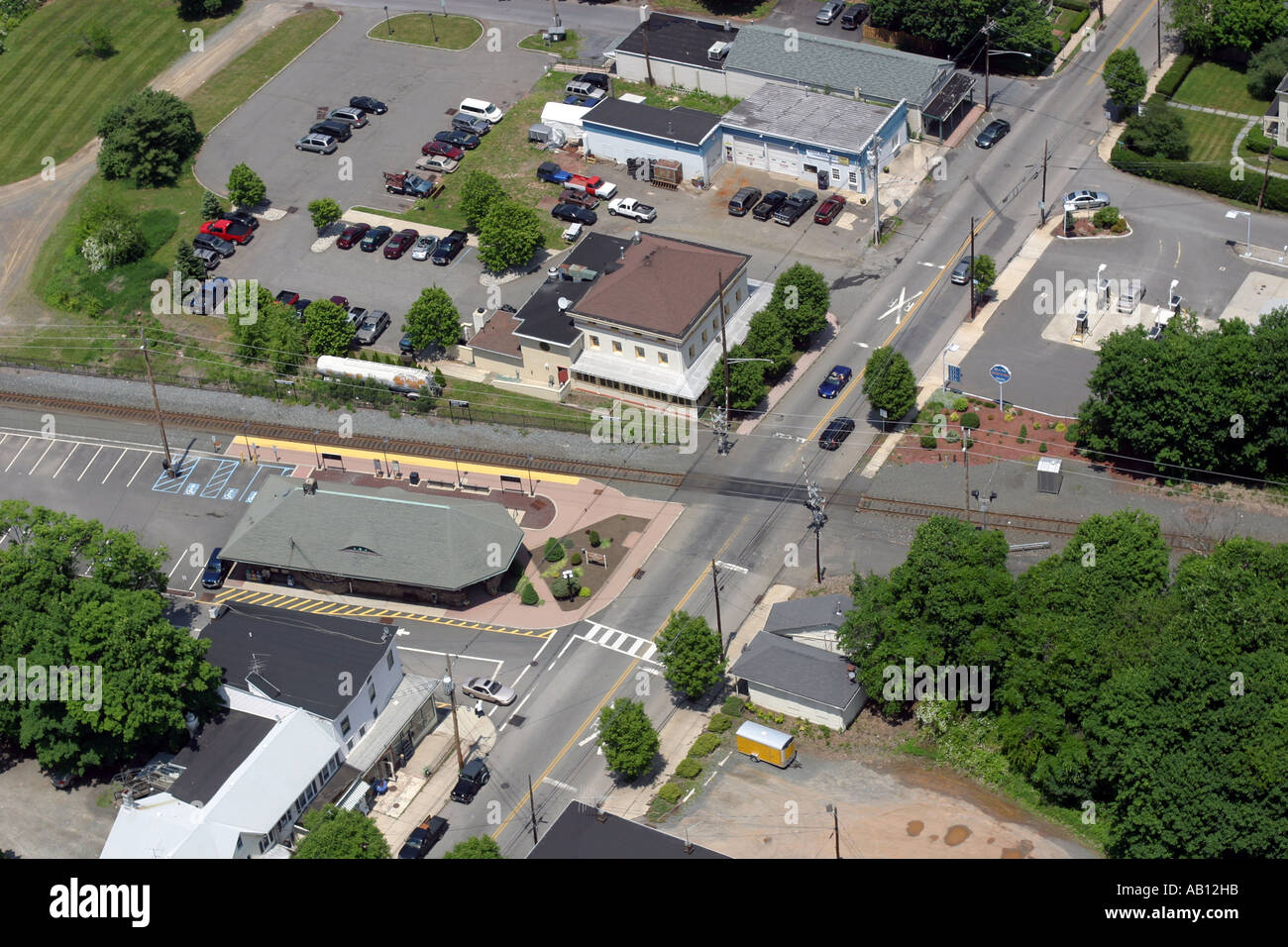 Aerial view of Whitehouse Station, New Jersey, U.S.A Stock Photo Alamy