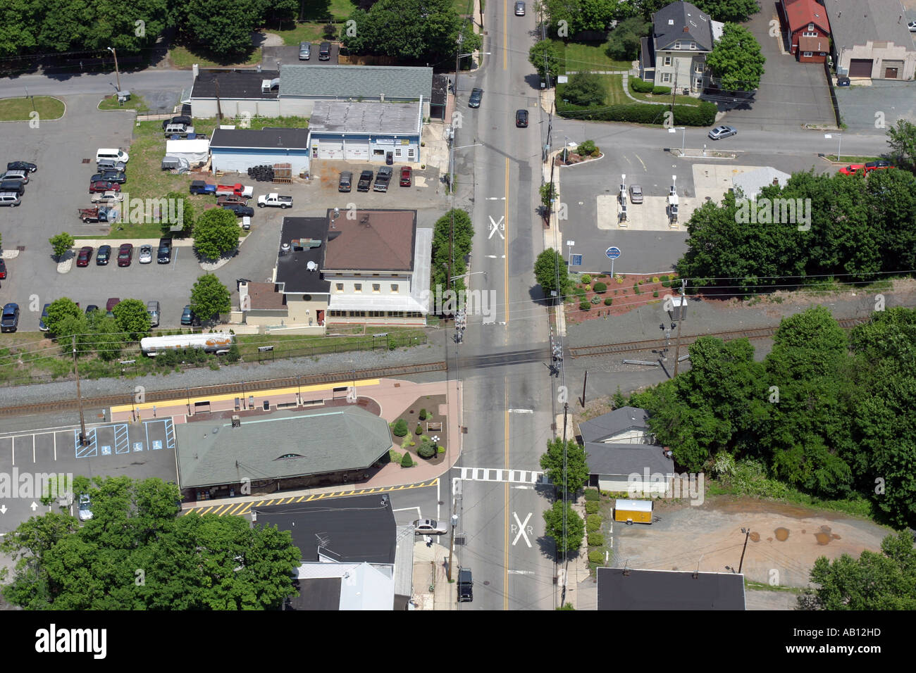 Aerial view of Whitehouse Station, New Jersey, U.S.A Stock Photo Alamy