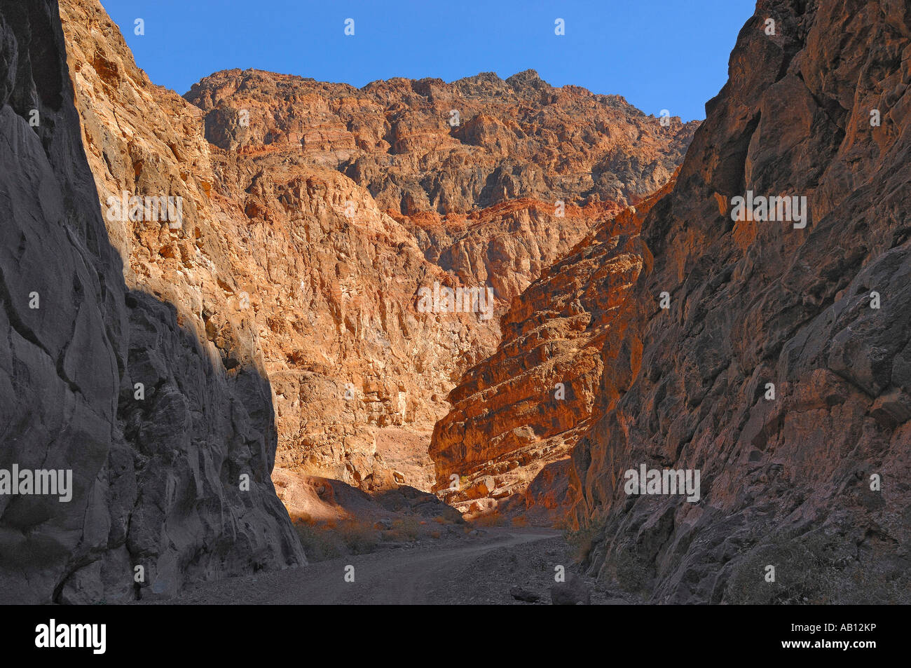 Golden Canyon in Death Valley National Park, California USA Stock Photo ...