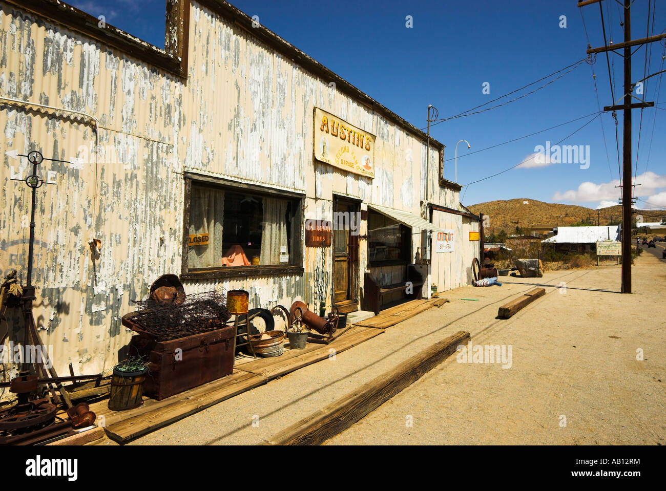 Austin's Antiques store on Butte Avenue, Randsburg, California, USA