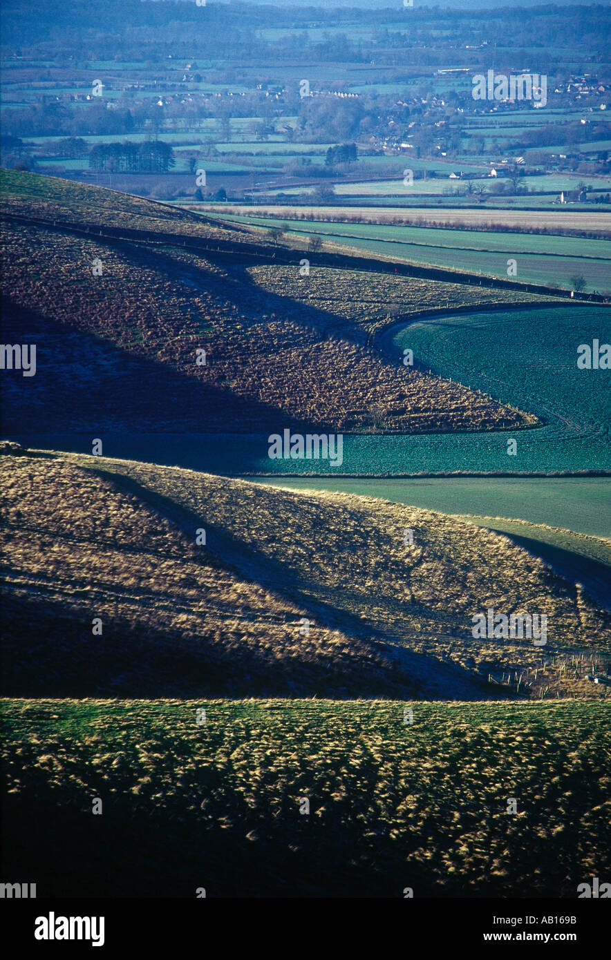CHERHILL DOWNS WILTSHIRE ENGLAND Europe Wiltshire Stock Photo
