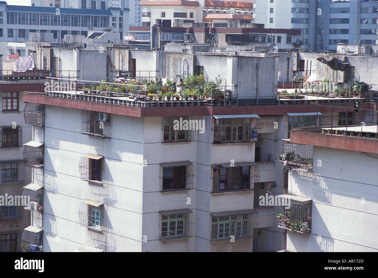 Apartment building in Fuzhou Fujian Province China Stock Photo Alamy