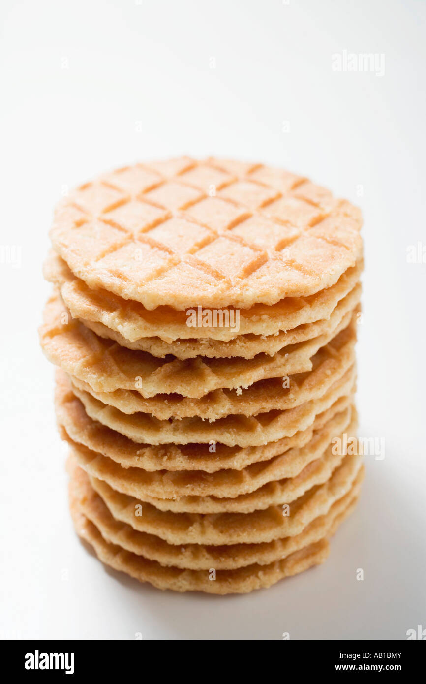 Ice cream wafers in a pile FoodCollection Stock Photo Alamy
