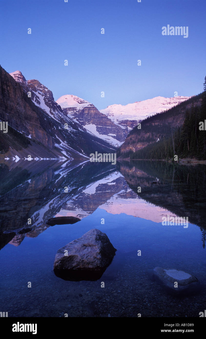Lake Louise Banff National Park The Rockies Alberta Canada Stock Photo ...