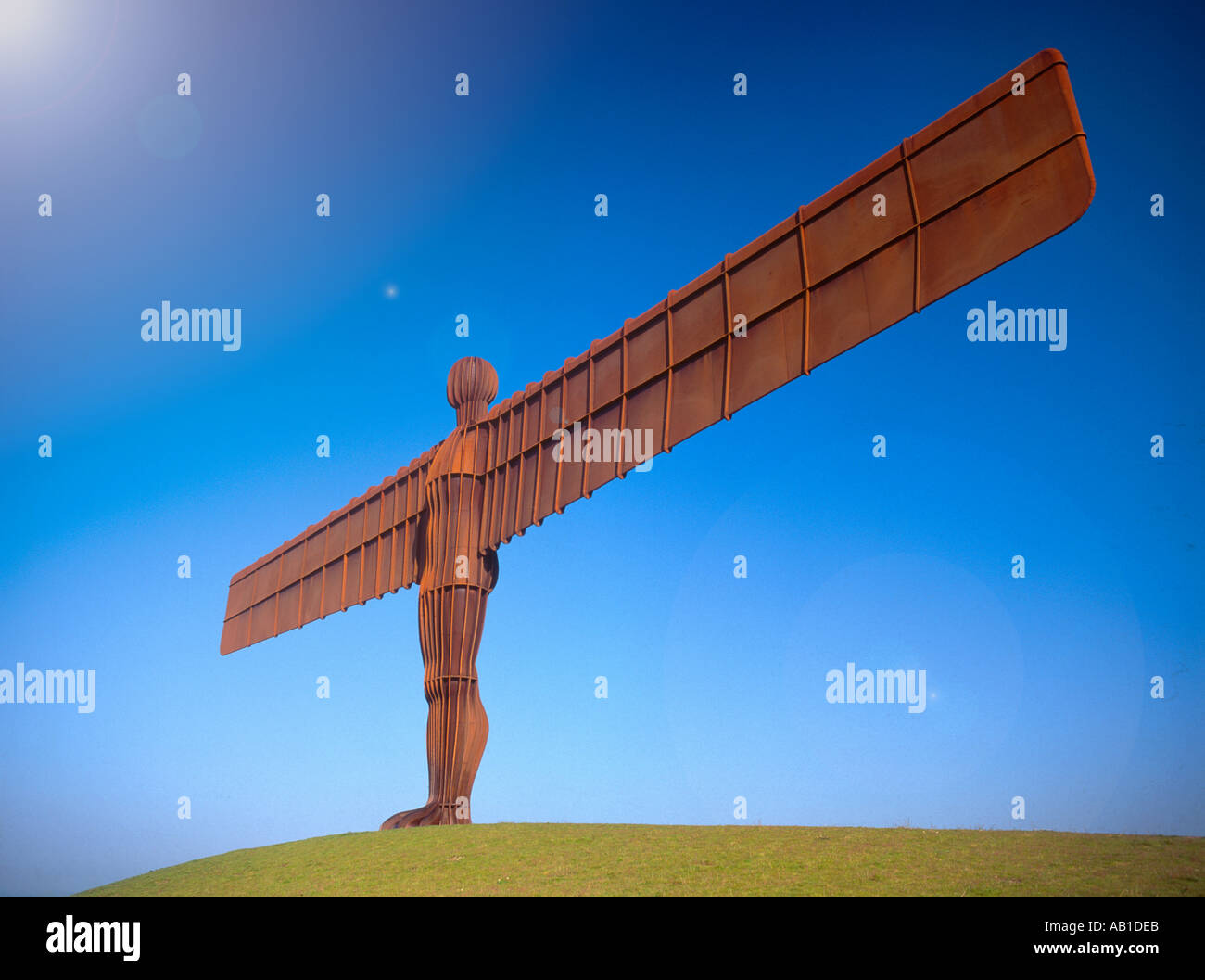 The Angel Of The North at Gateshead near Newcastle Tyne Wear Tyneside England UK Stock Photo