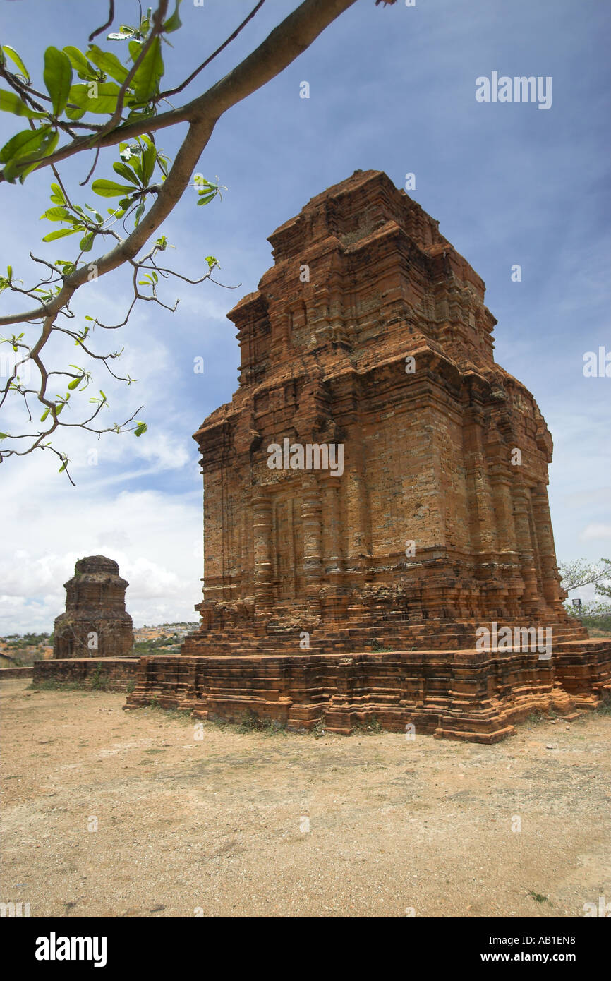 Pho Hai ninth century Cham Temple tower near Phan Thiet south east Vietnam Stock Photo