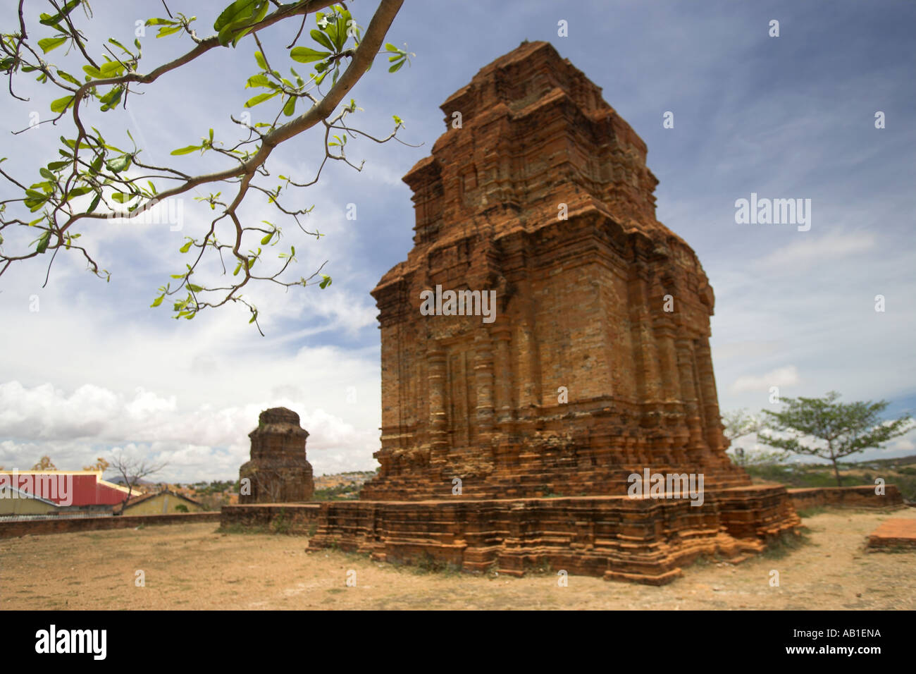 Pho Hai ninth century Cham Temple tower near Phan Thiet south east Vietnam Stock Photo