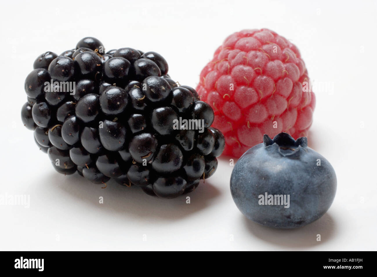 Blueberry Raspberry Size Comparison Raspberry blackberry and blueberry close up FoodCollection Stock Photo ...