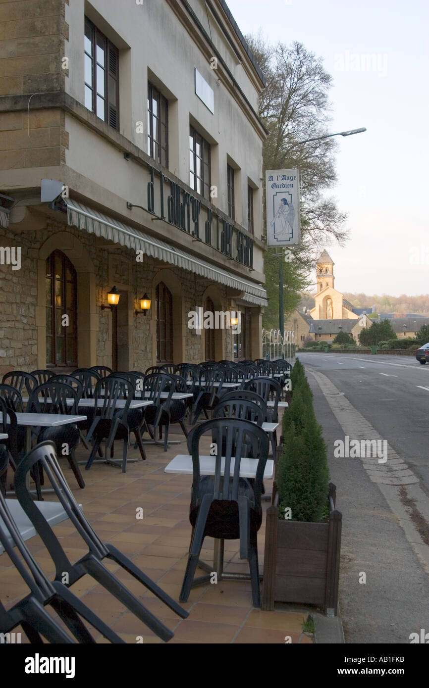 Ange Gardien tavern near the Abbaye d’Orval monastery at Orval Belgium Stock Photo