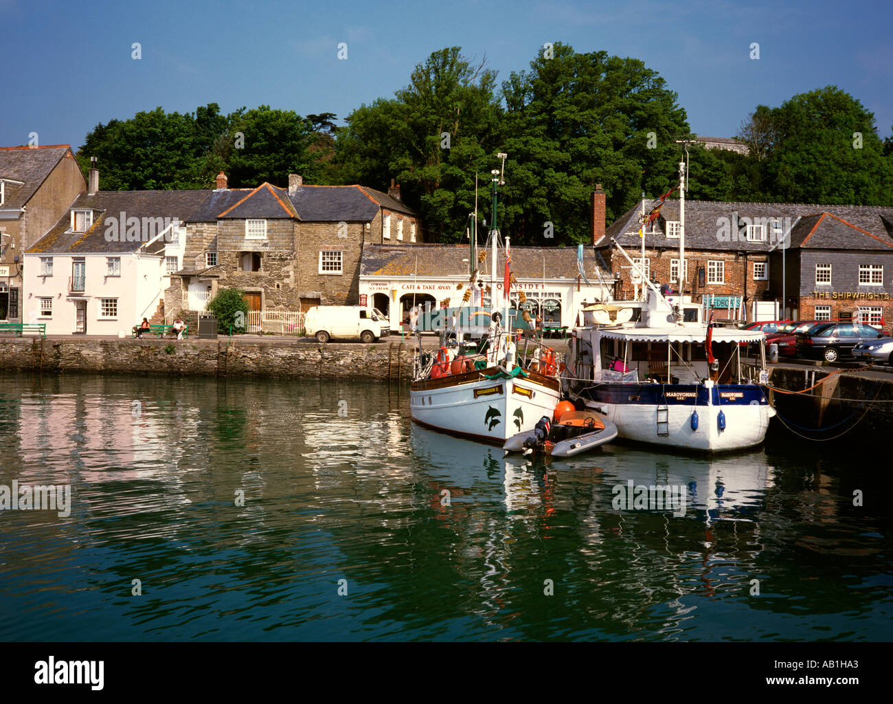 UK North Cornwall Padstow Harbour Stock Photo Alamy