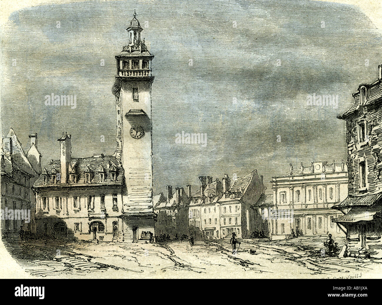 Moulins France 19th century Stock Photo
