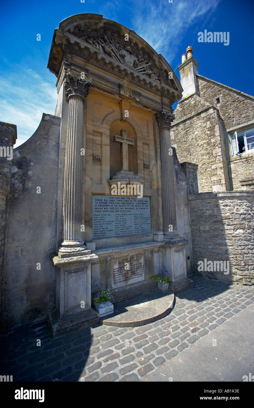 War Memorial Lacock Village, England Stock Photo
