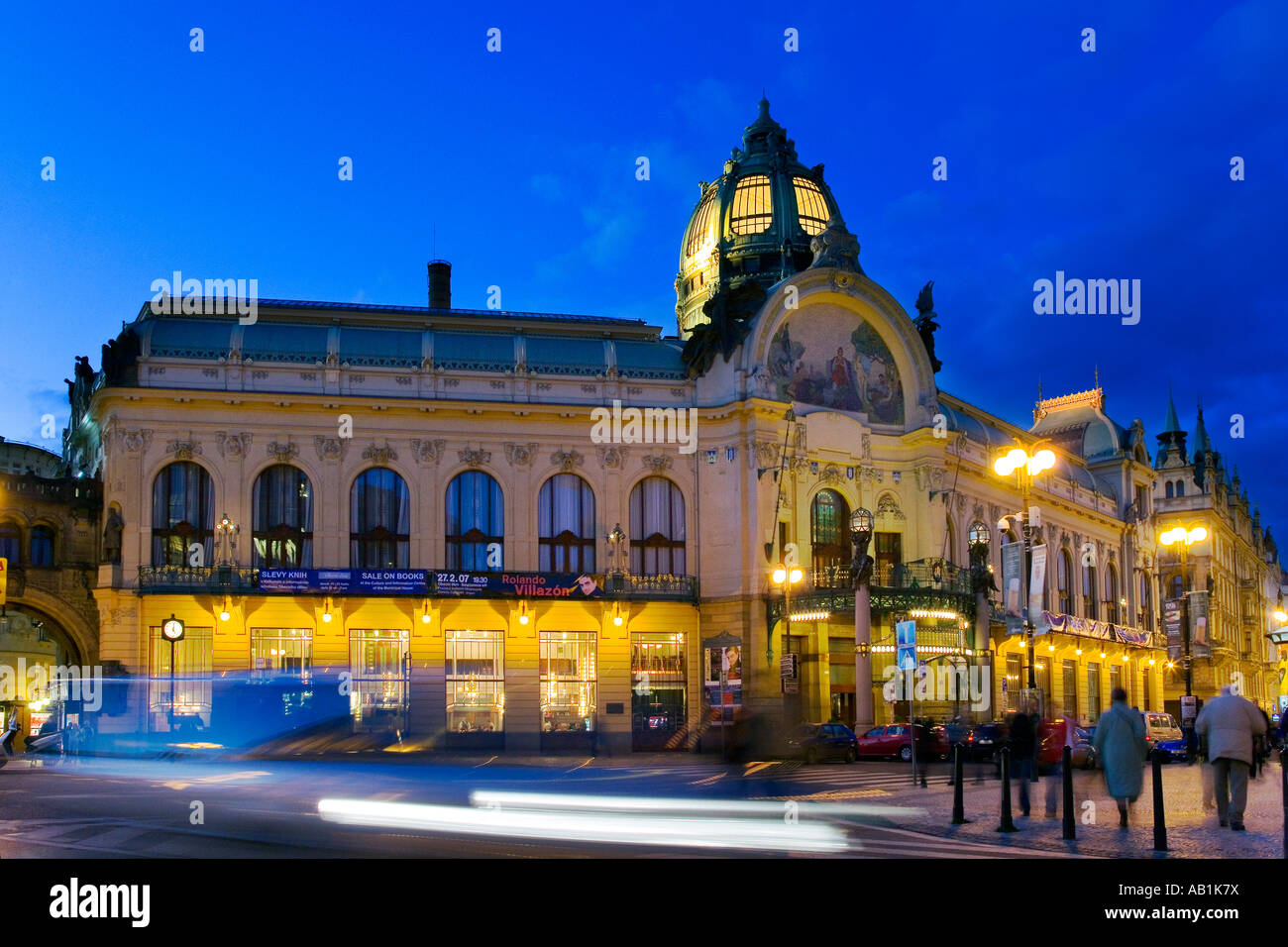 Prague municipal house mucha hi-res stock photography and images - Alamy