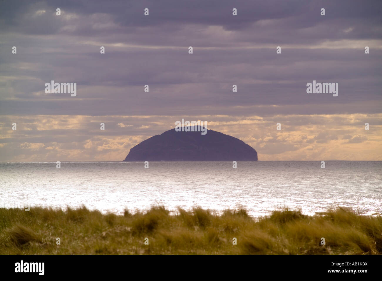 Ailsa Craig island Scottish west coast Stock Photo Alamy