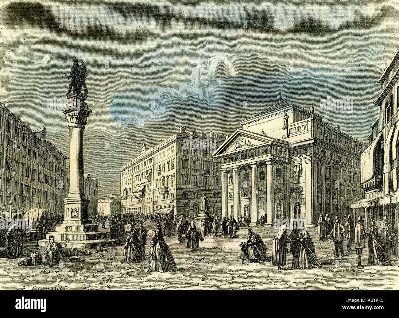 Triest Trieste Italy 19th century Stock Photo 7284596 Alamy