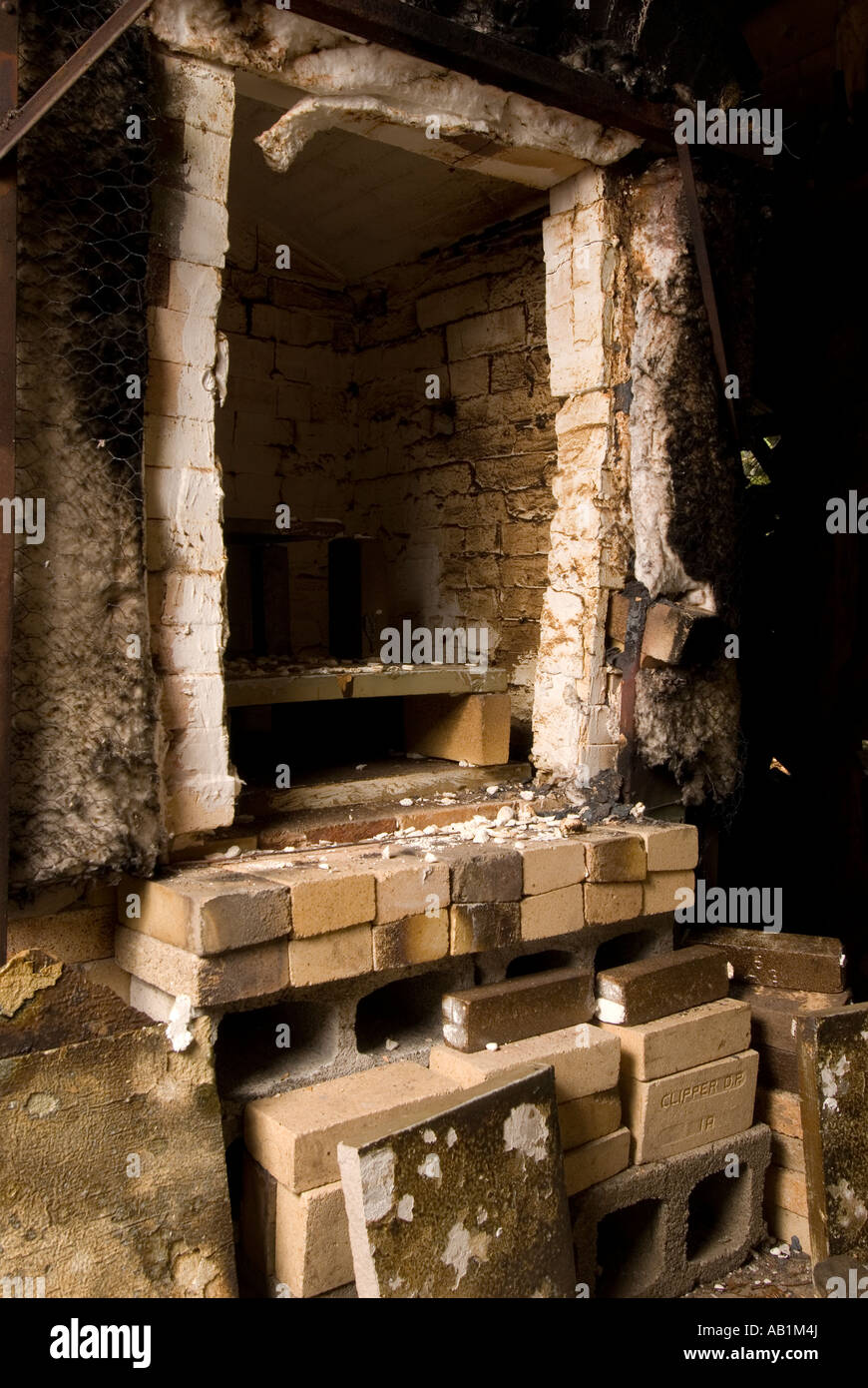 Wood fired kiln used by potter Stock Photo Alamy