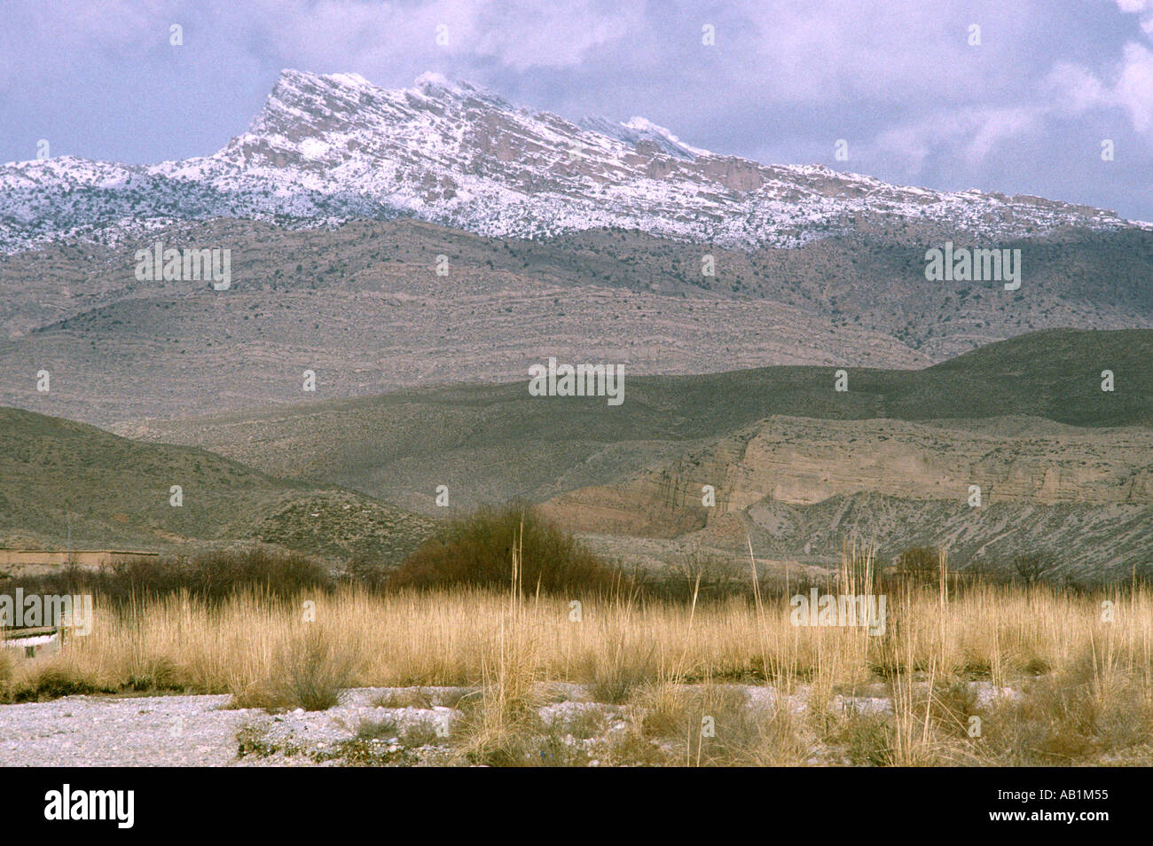 Pakistan Baluchistan Quetta snow capped mountains Stock Photo
