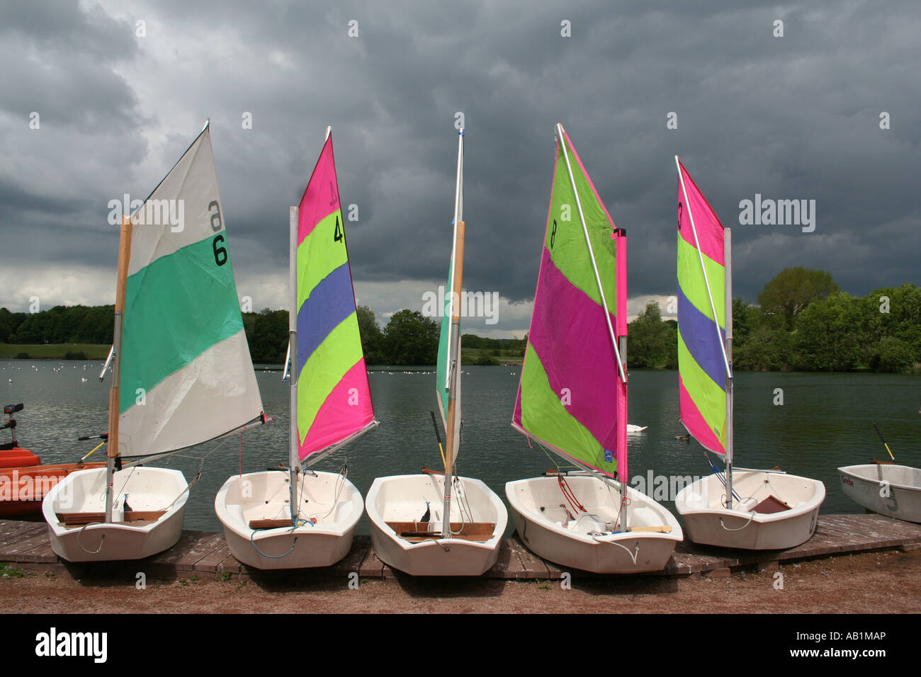 Sailing Boats Cosmeston Lakes Sully Stock Photo - Alamy