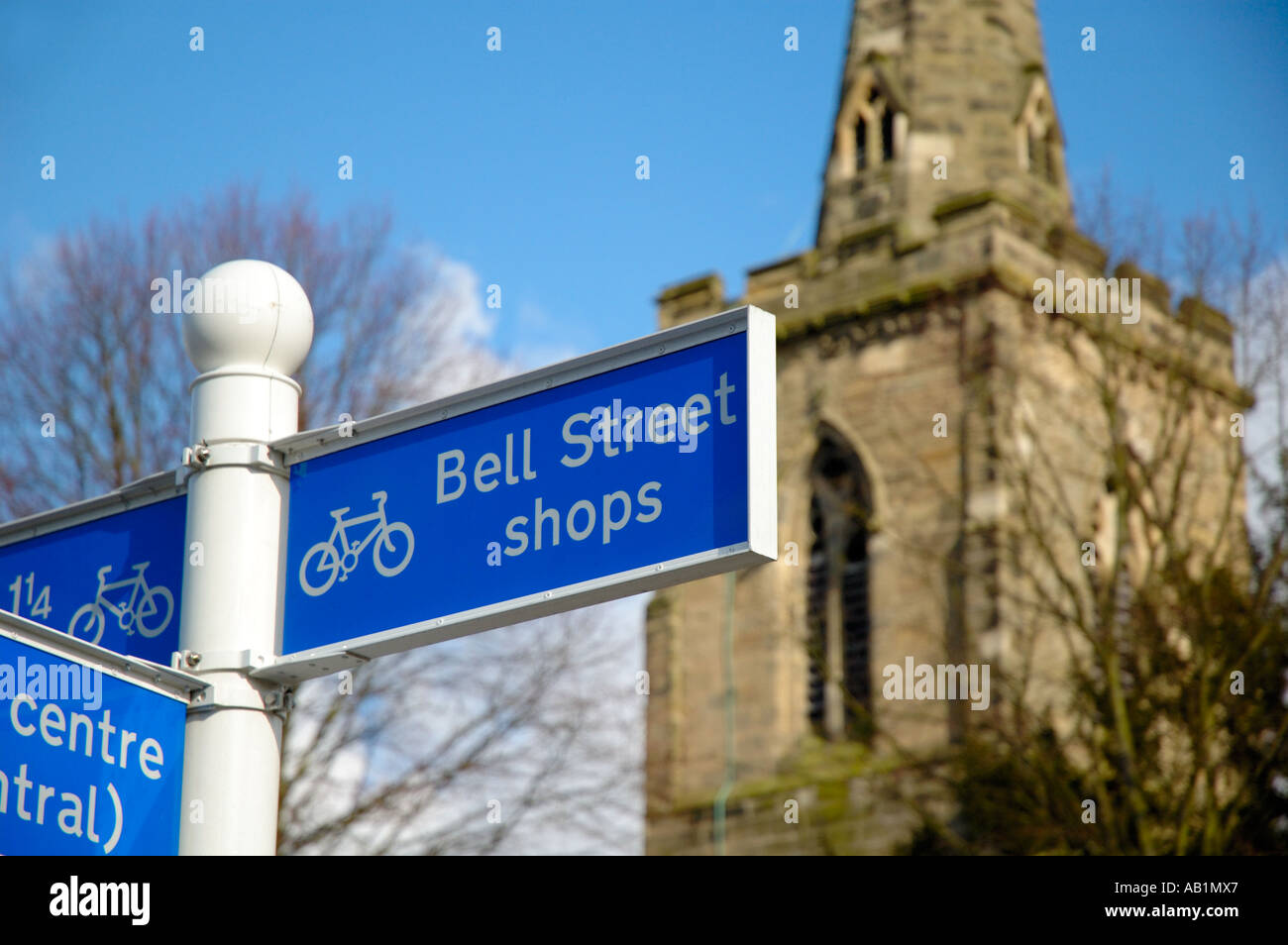 Bell Street Shops, Wigston, Leicestershire Stock Photo Alamy