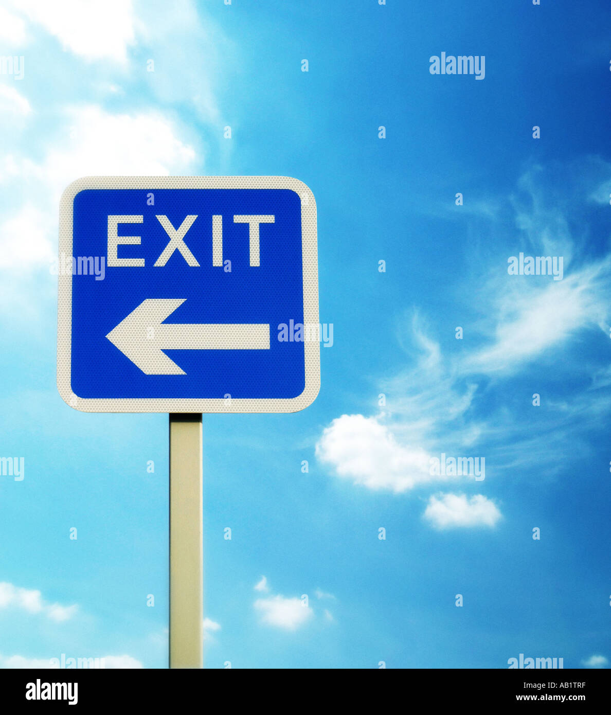 exit sign Stock Photo