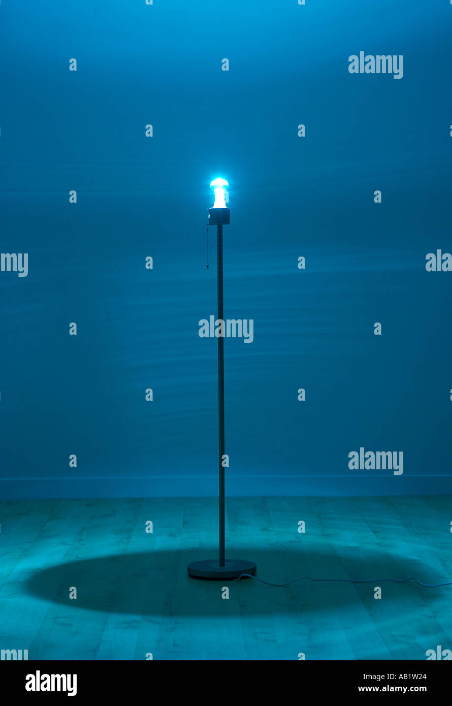blue light bulb for room