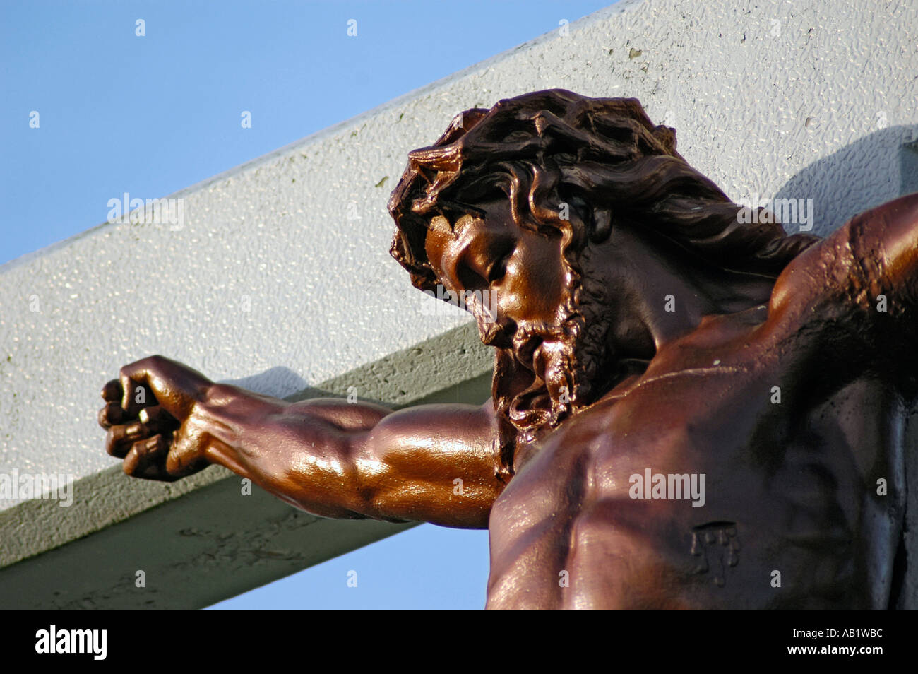 Grave markers in cemetery in southern USA America and cleaning site