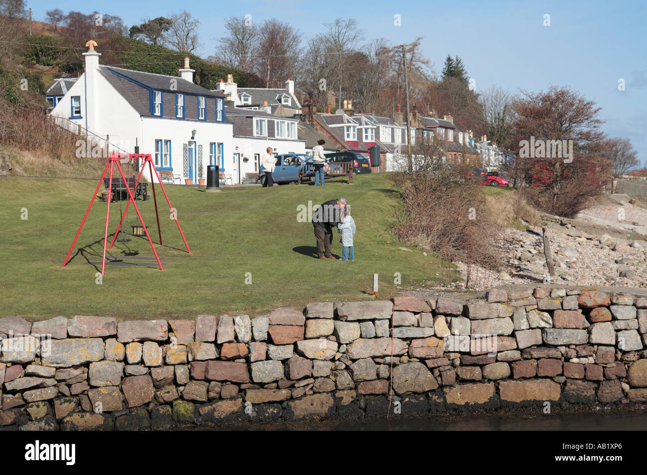 Village of Corrie on Isle of Arran Stock Photo Alamy