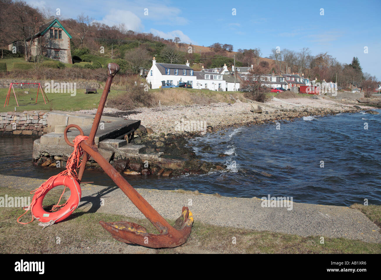 Village of Corrie on Isle of Arran Stock Photo Alamy