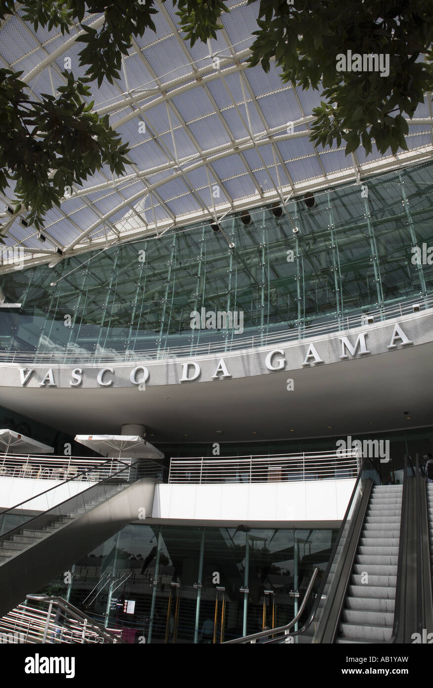 Vasco da Gama Shopping Centre, Parque das Nacoes Park, Lisbon, Portugal Stock Photo